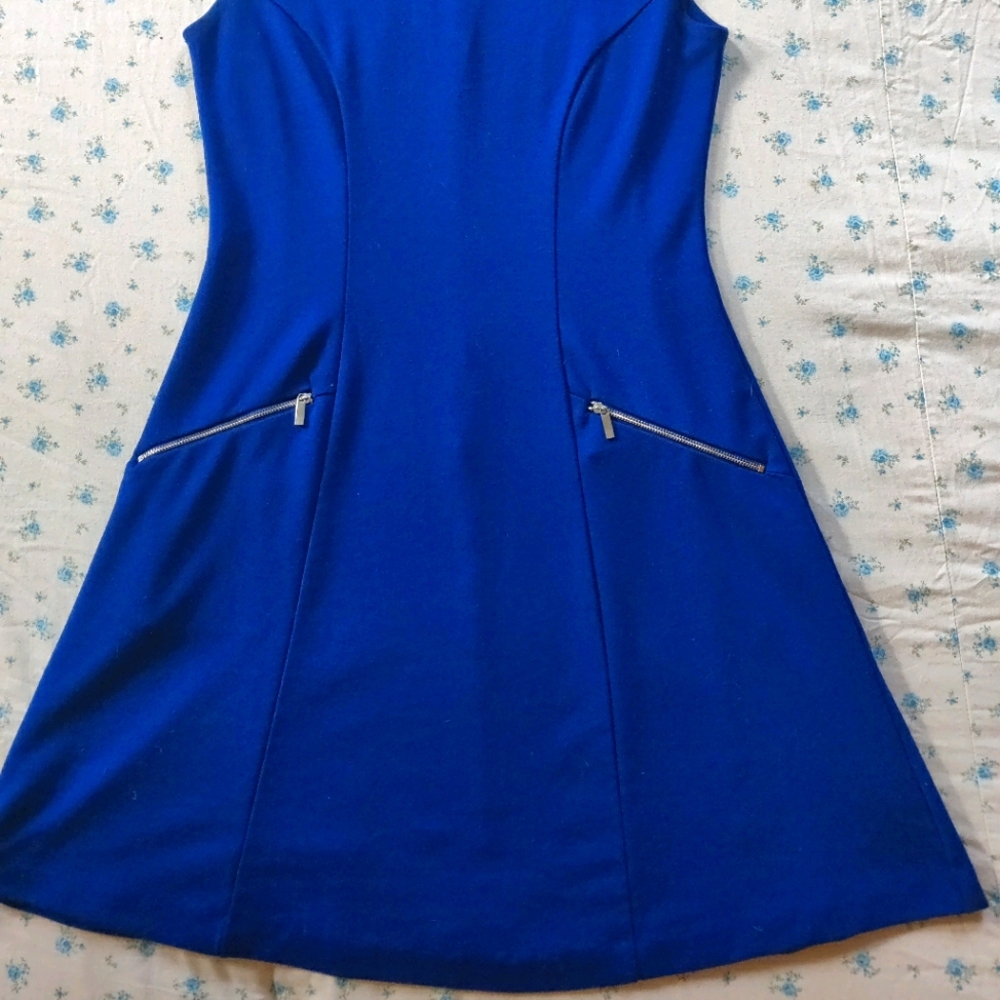 New York & Company Stretch dress, royal blue sz8